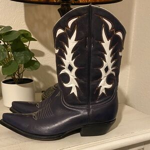 Old Gringo Black and White Cowboy Boots